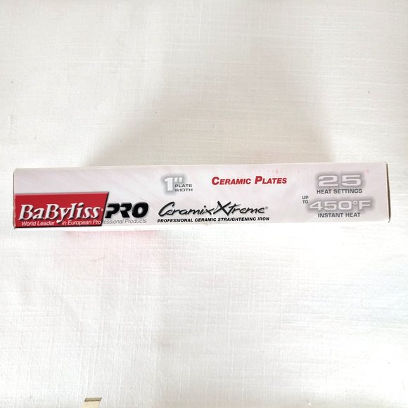 BABYLISS PRO Ceramix Xtreme Professional 1" Flat Iron Hair Straightener - Picture 5 of 6